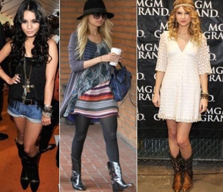 Botas texanas viram mania entre as famosas
